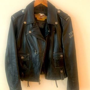 Vintage Harley Davidson Leather motorcycle jacket